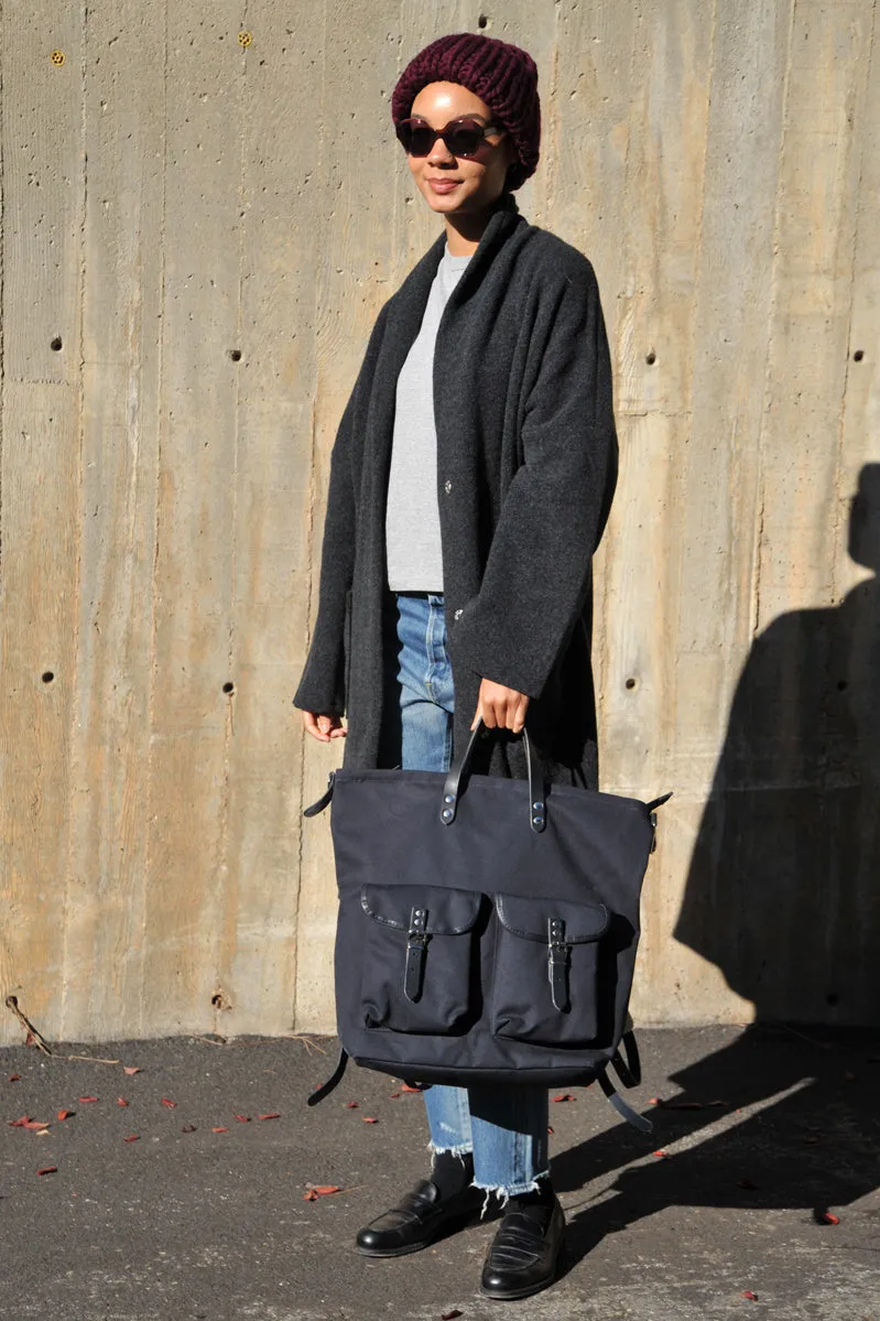 Navy Blue Canvas Rucksack