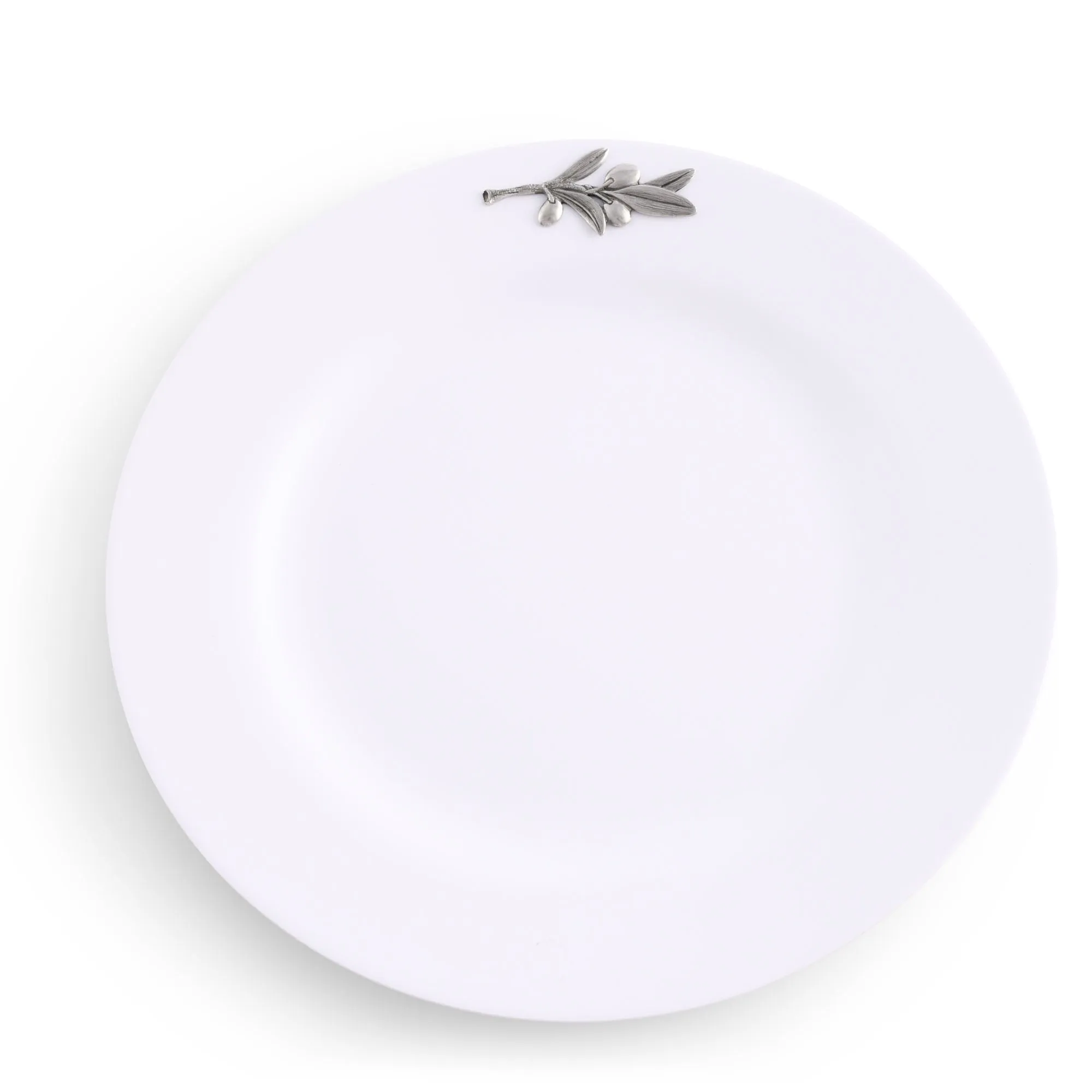 Olive Melamine Lunch Plates - Set of 4