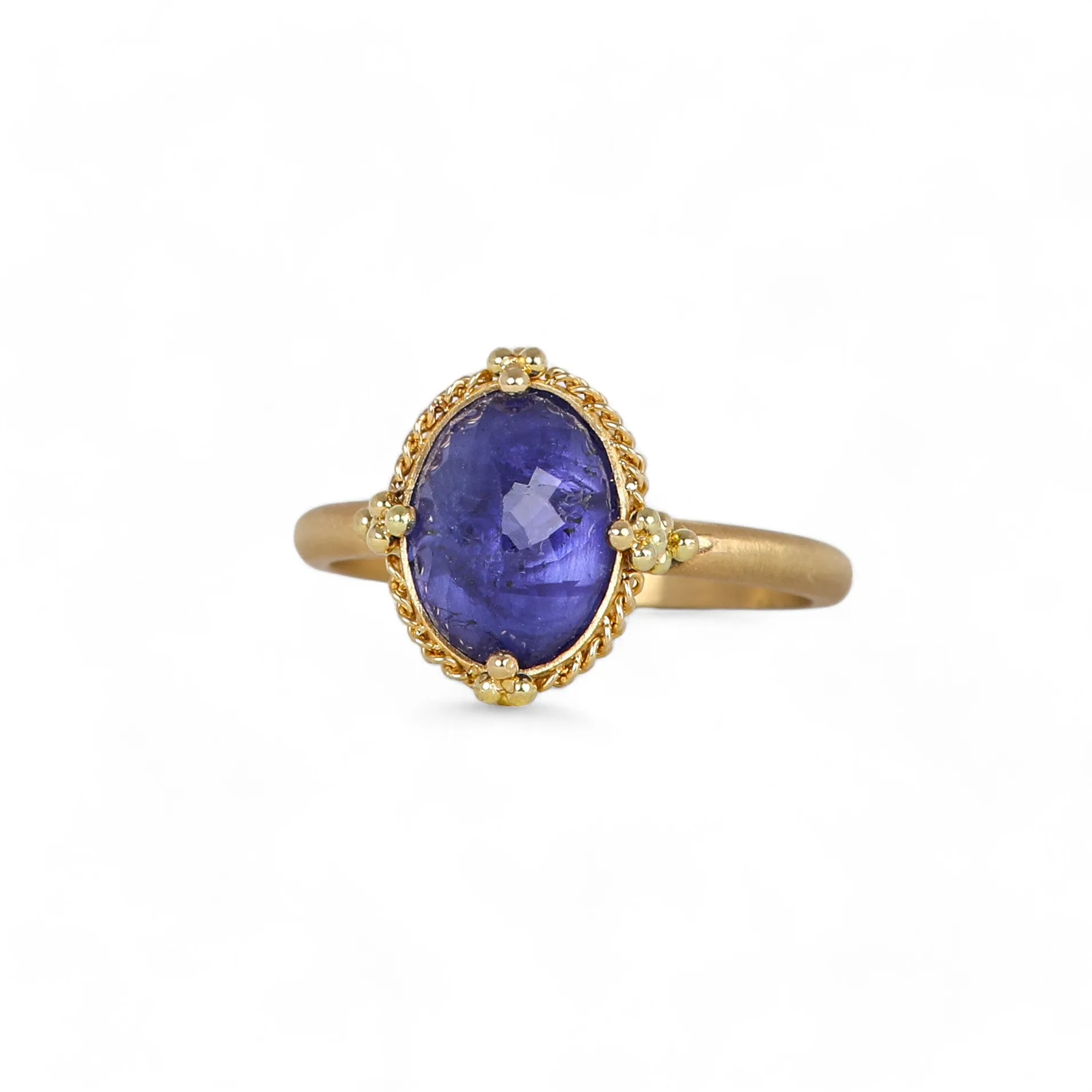 Oval Indigo Tanzanite Ring