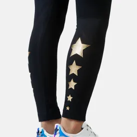 Parker Chic Black Leggings - Golden Stars