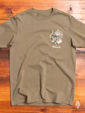 "Ghost" T-Shirt in Maha Olive