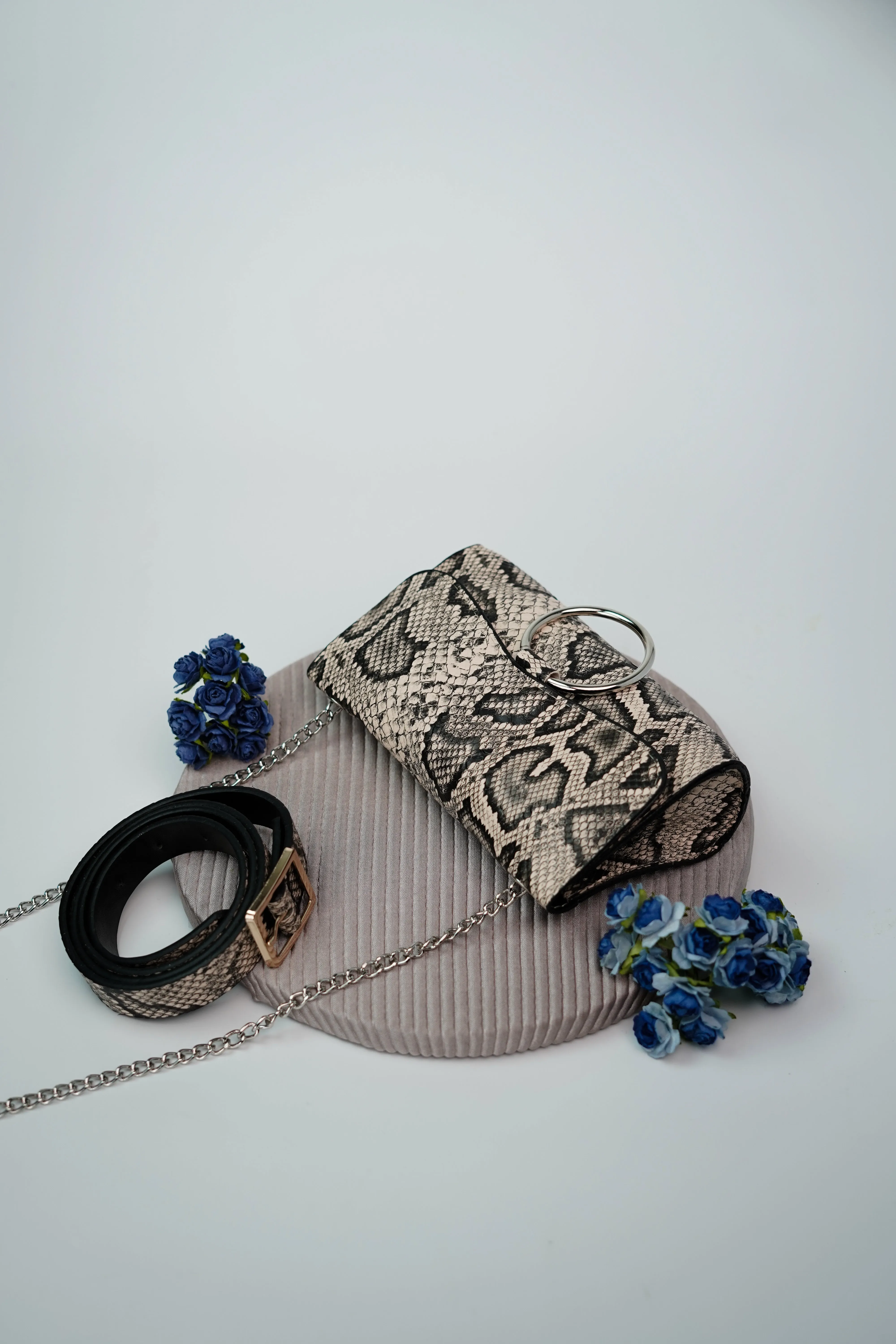 Reptile Print Sling Belt Bag