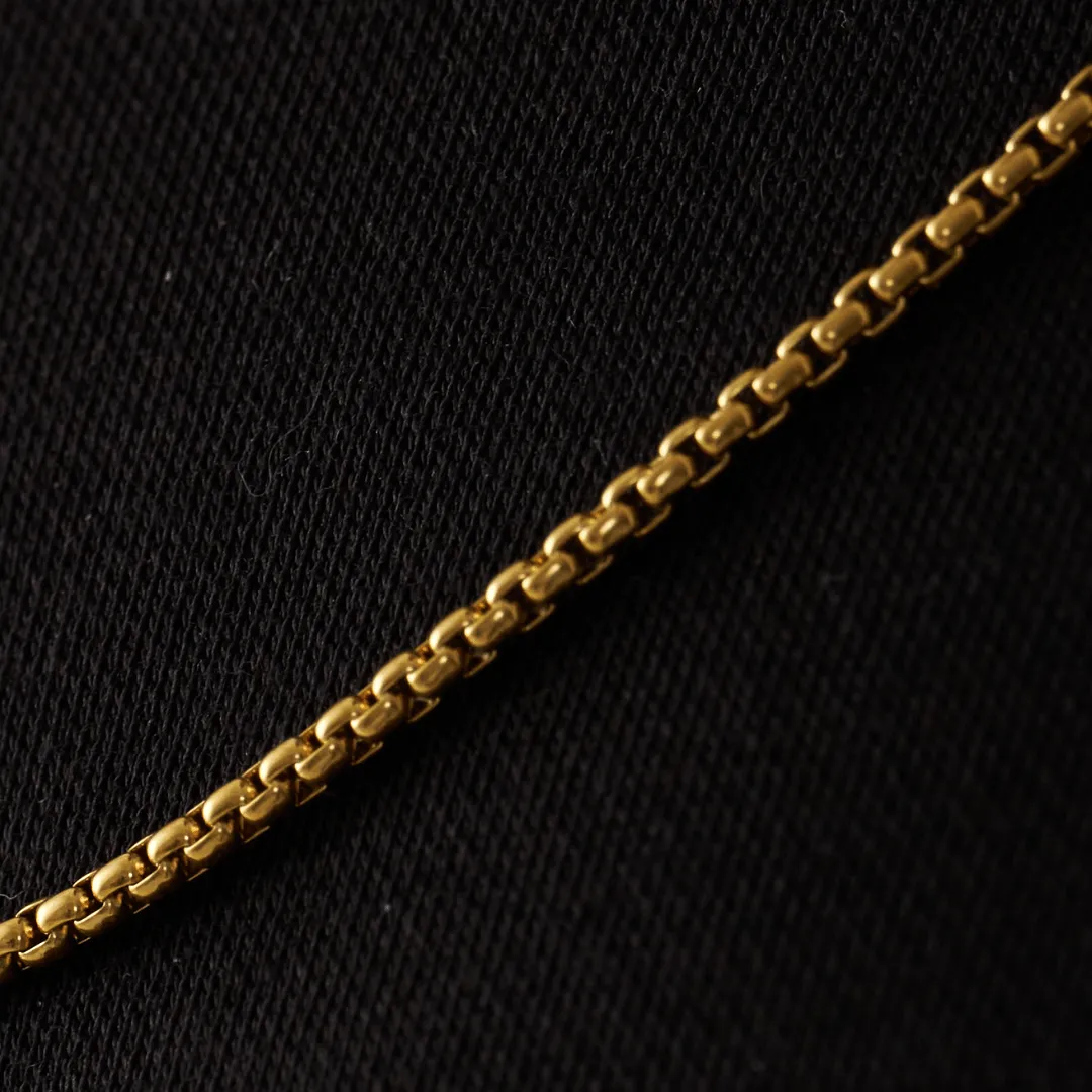 Round Box Chain (Gold) 2mm