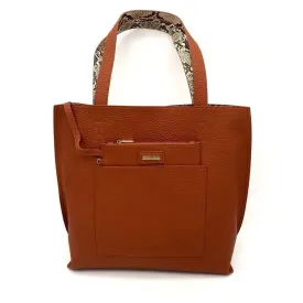 SHIRALEAH Daria Reversible Tote - Rust Brown New w/Tags