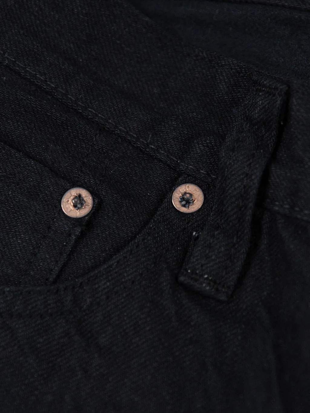 Sugar Cane "Type III" 13oz Black Denim Slim Jeans