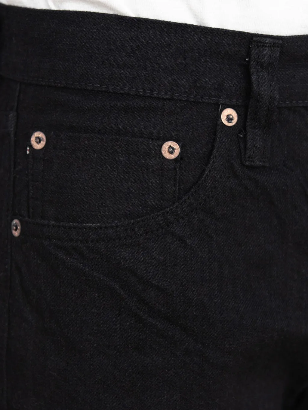 Sugar Cane "Type III" 13oz Black Denim Slim Jeans