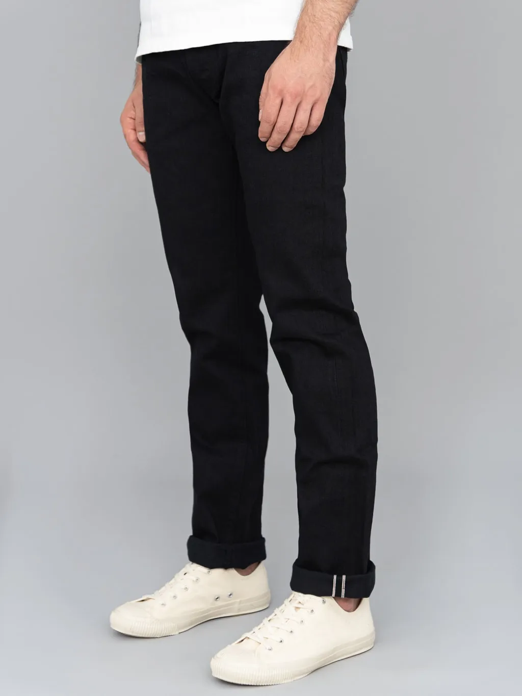 Sugar Cane "Type III" 13oz Black Denim Slim Jeans