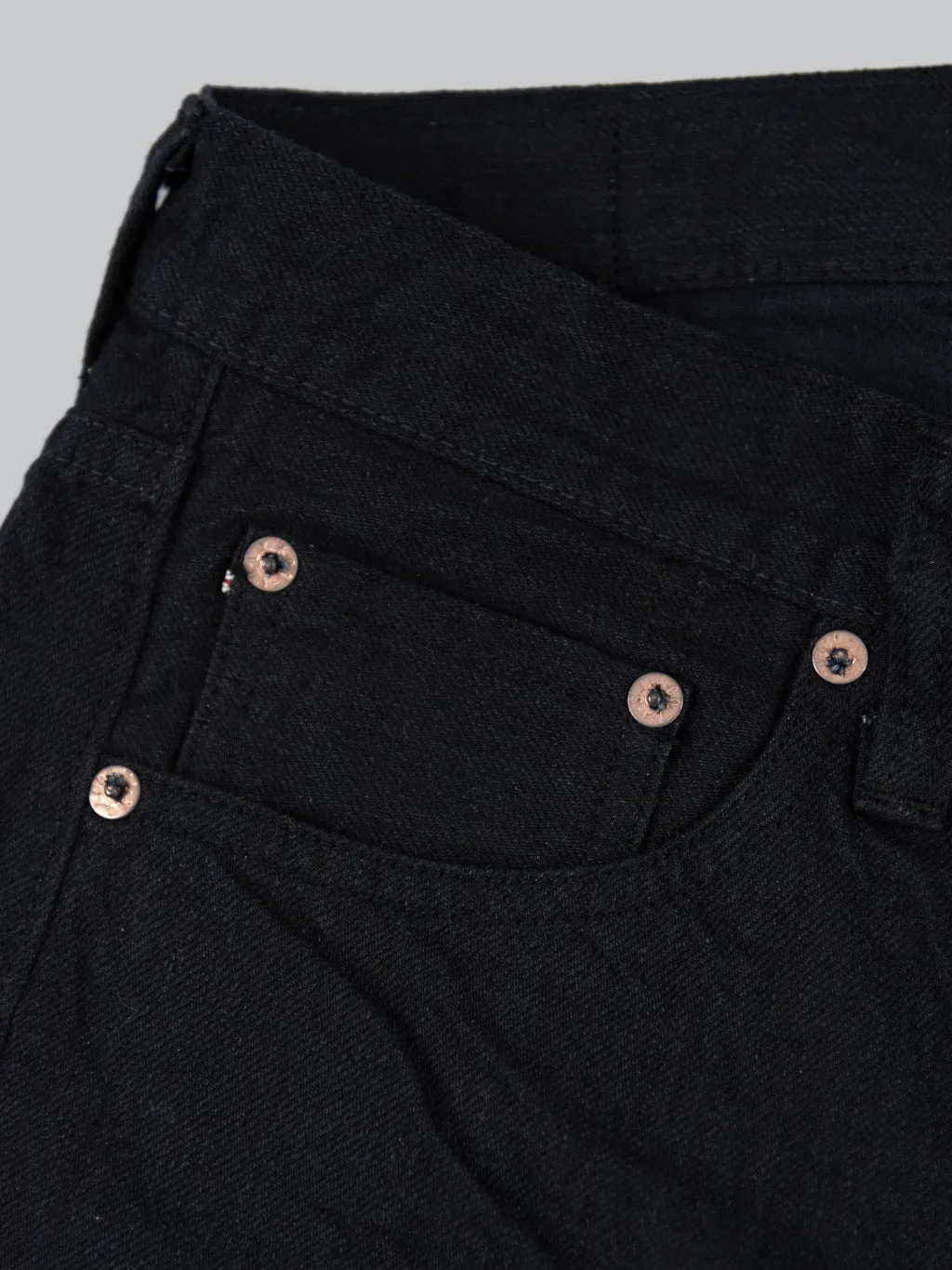 Sugar Cane "Type III" 13oz Black Denim Slim Jeans