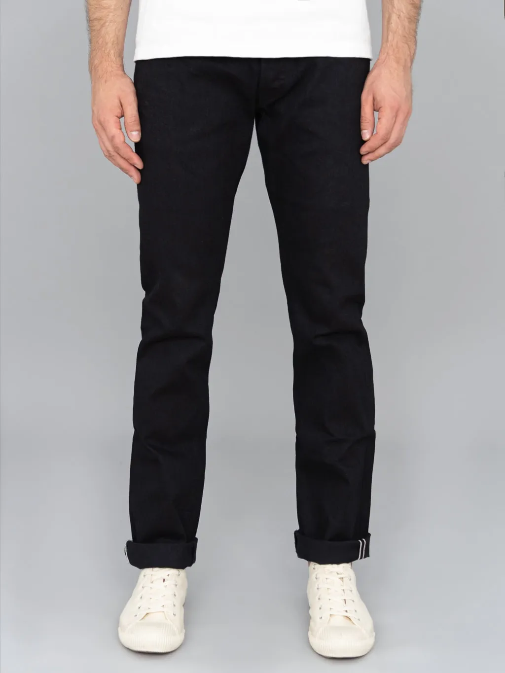 Sugar Cane "Type III" 13oz Black Denim Slim Jeans