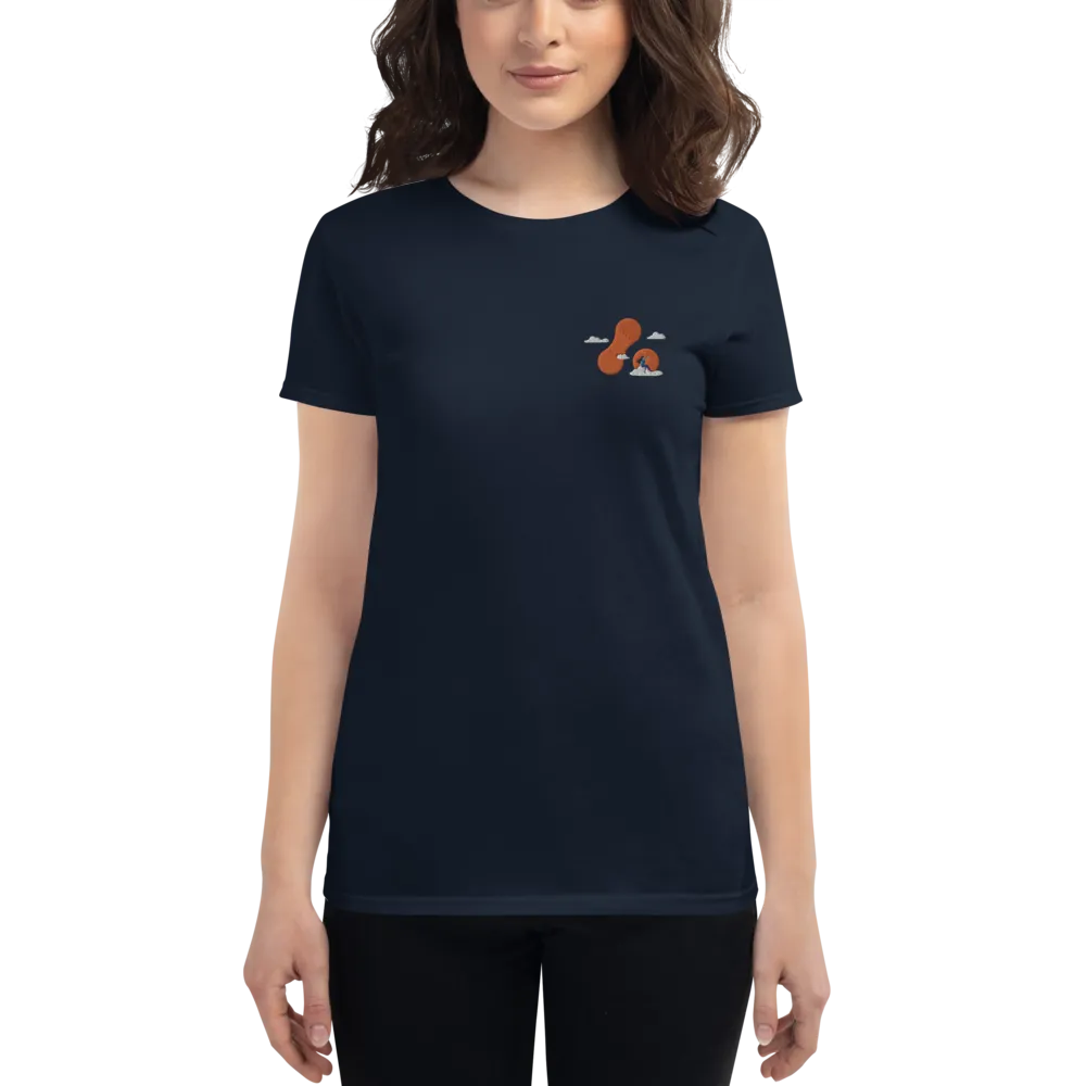 Women's Embroidered Adaptavist Cloud Design T-Shirt CB1