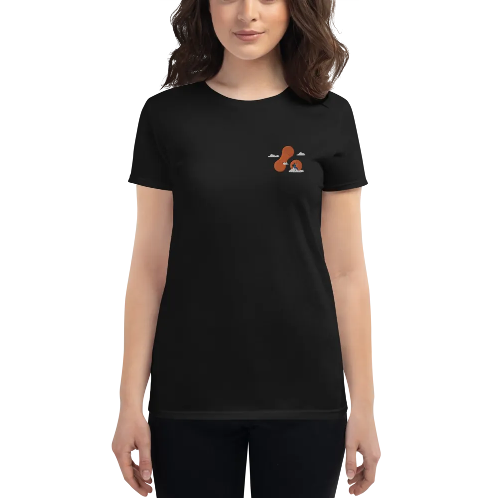 Women's Embroidered Adaptavist Cloud Design T-Shirt CB1