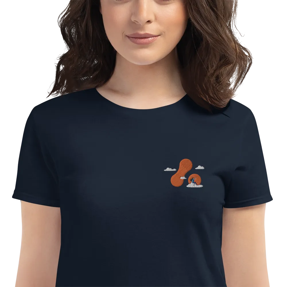 Women's Embroidered Adaptavist Cloud Design T-Shirt CB1